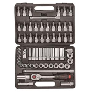 FORCE SUPER LOCK PIPENØKKELSETT 61 DELER 3/8"
