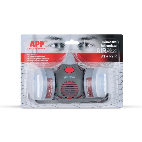 APP AIR PLUS HALVMASKE MED FILTER A1+P2R - Bilde 2
