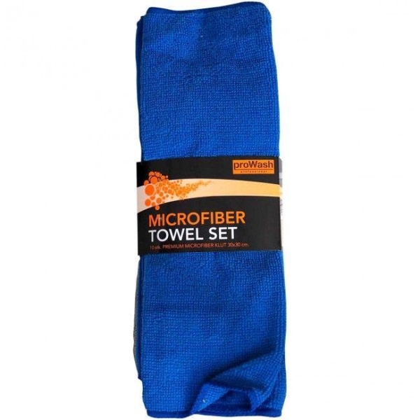 MIKROFIBER 10 PCS BLÅ/GRÅ