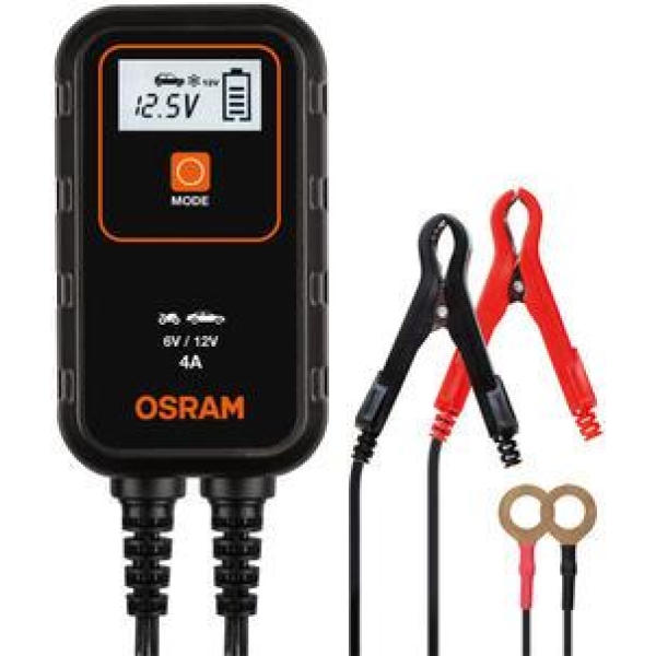 OSRAM 4AH BATTERILADER 6V/12V 9-TRINN+LITHIUM