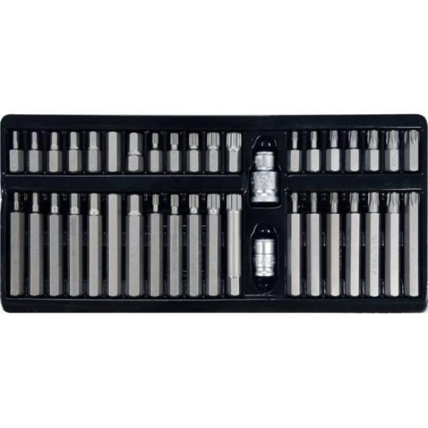 BITSSETT TORX HEX OG SPLINE 40 DELER 3/8 & 1/2