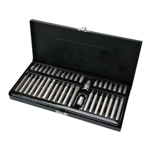 BITSSETT TORX HEX OG SPLINE 40 DELER 3/8 & 1/2 - Bilde 2