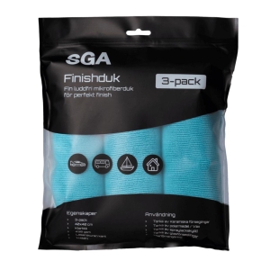 Mikrofiber SGA Finish (40x40cm) 3-pk