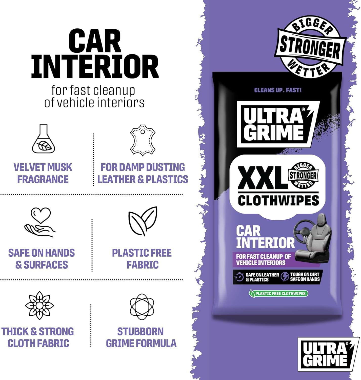 Ultragrime Car Interior XXL+ wipes 20pack - Bilde 2