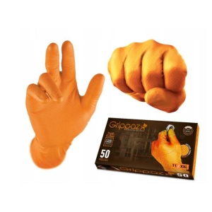 Gripazz 246 Orange Nitrilhansker 50 stk