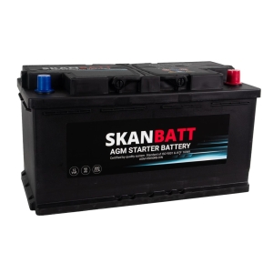 SKANBATT AGM Startbatteri 12V 95AH 850CCA (353x175x190mm) +R